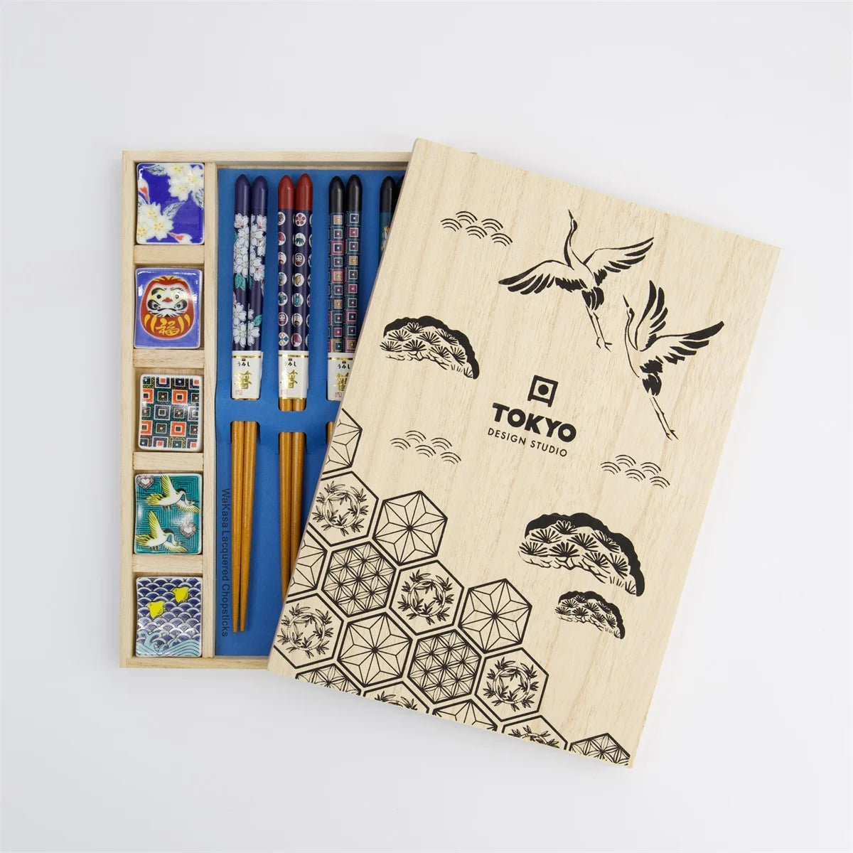 Chopstick Giftset/10 Japan in Wooden Box DJ23-0609-14