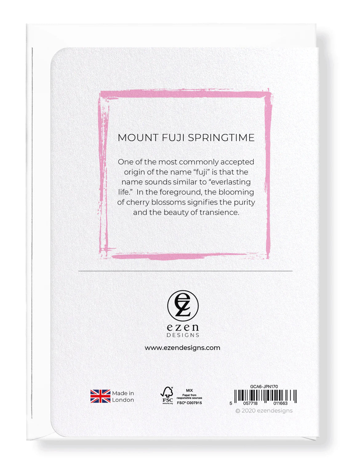 Mount Fuji Springtime Card