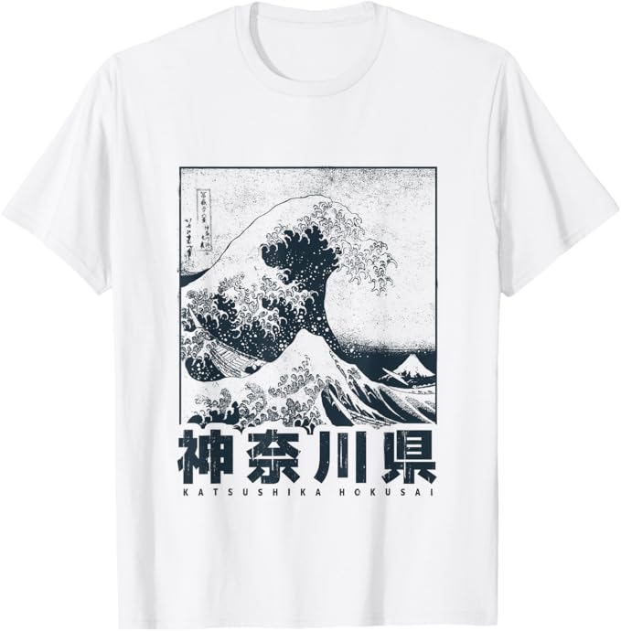 Great Wave Off Kanagawa Japanese Art Japan Aesthetic T-Shirt