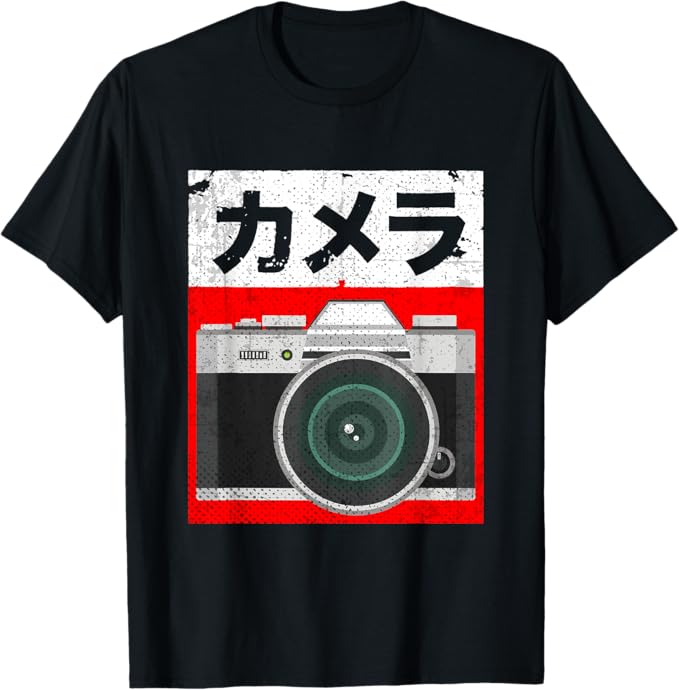 Japanese Analog SLR Camera For Cameraman Photographer T-Shirt