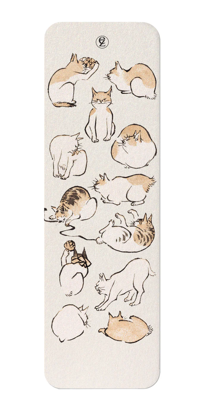 Cats (C.1830) White Bookmark