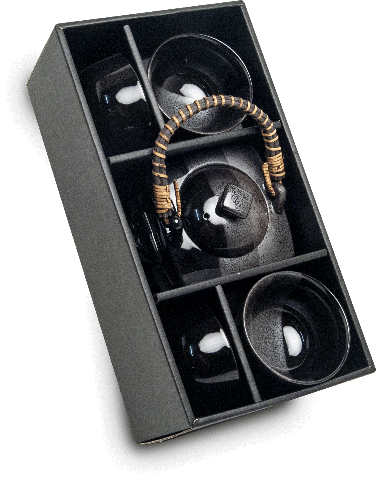 Black Japanese Tea Set