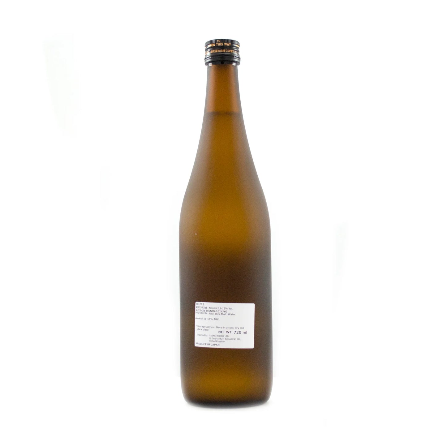 Suishin Junmai Ginjo Sake 720ml 15% to 16%