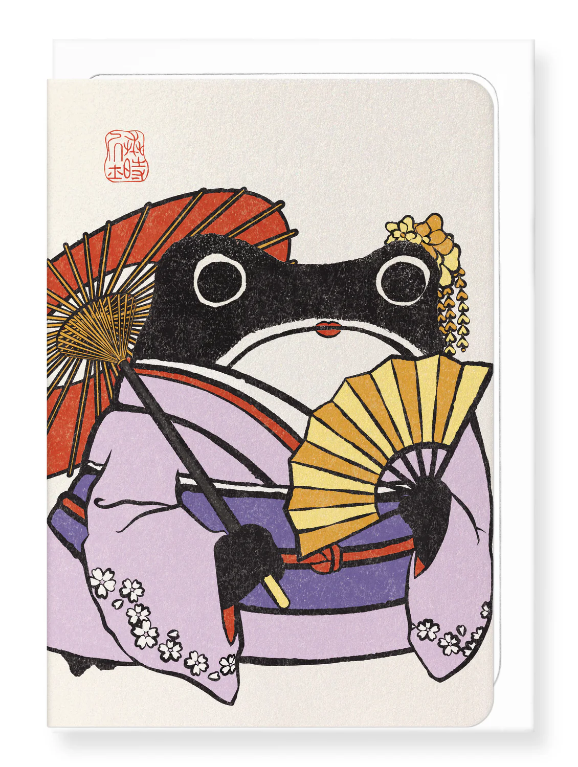 Geisha Ezen Frog Greeting Card