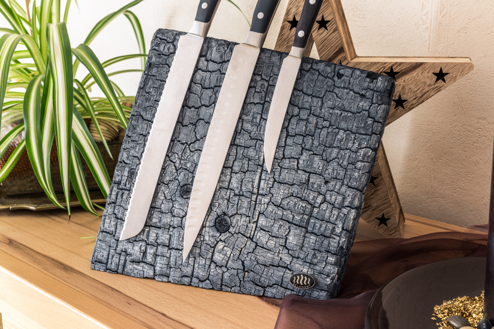 Designer Magnetised Knife Wall / Knife Block for the designer Kitchen