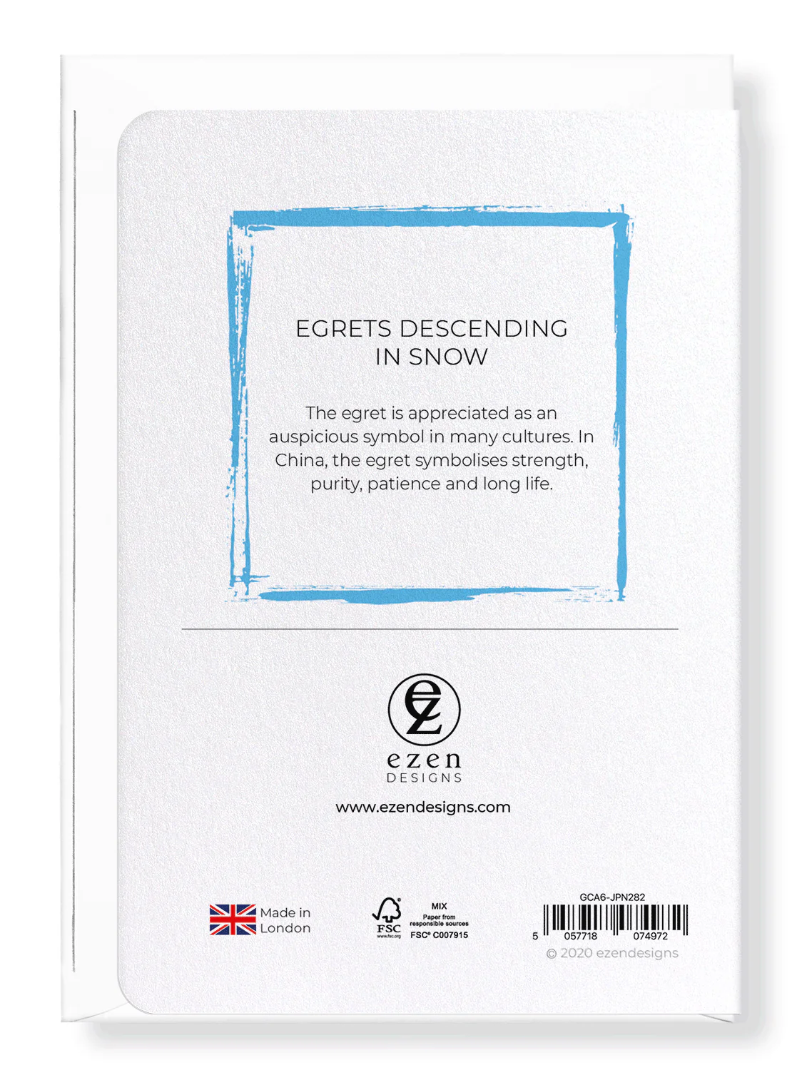 Egrets Descending in the Snow Greeting Card
