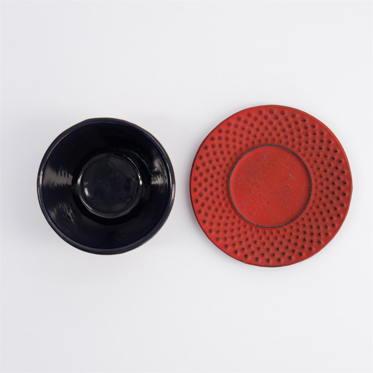 WY Cup Iron+plate 7x5.5cm 120ml 9911 Arare CUPADR RED