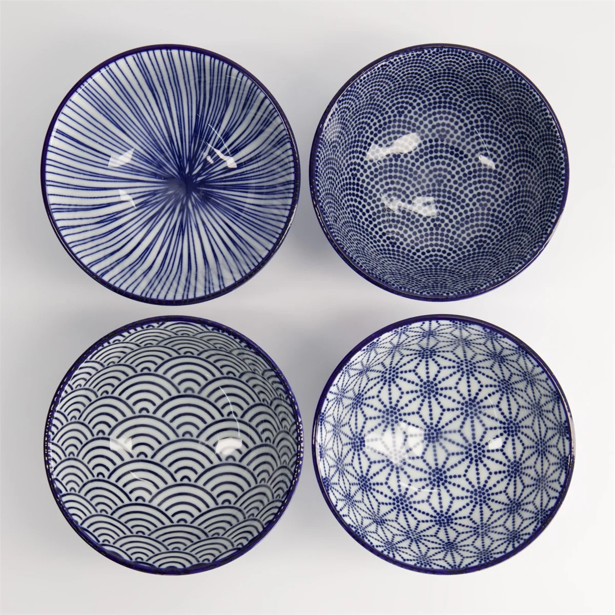 Nippon Blue Rice Bowl Giftset 4pcs
