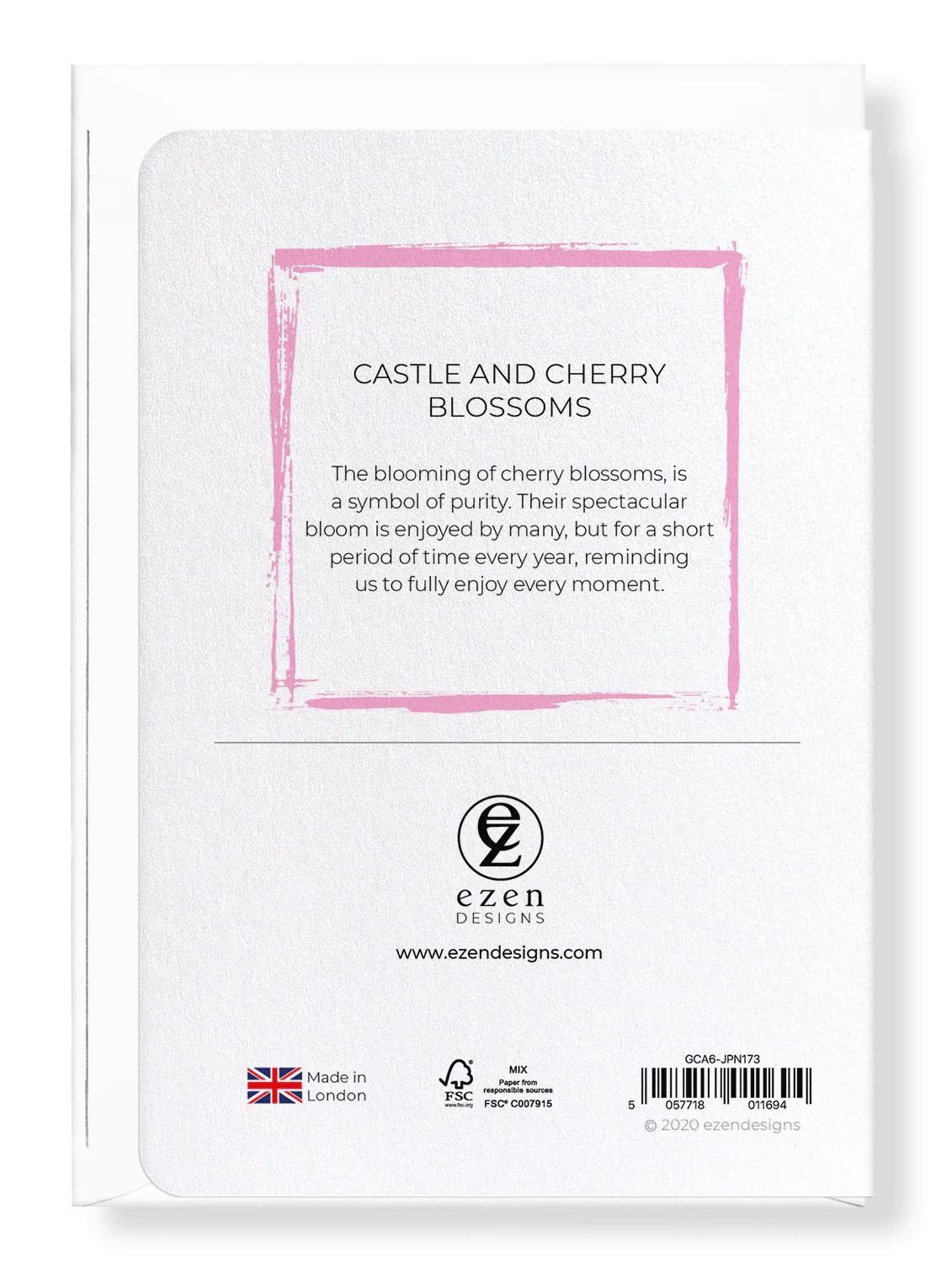 Castle and Cherry Blossoms Greeting Card