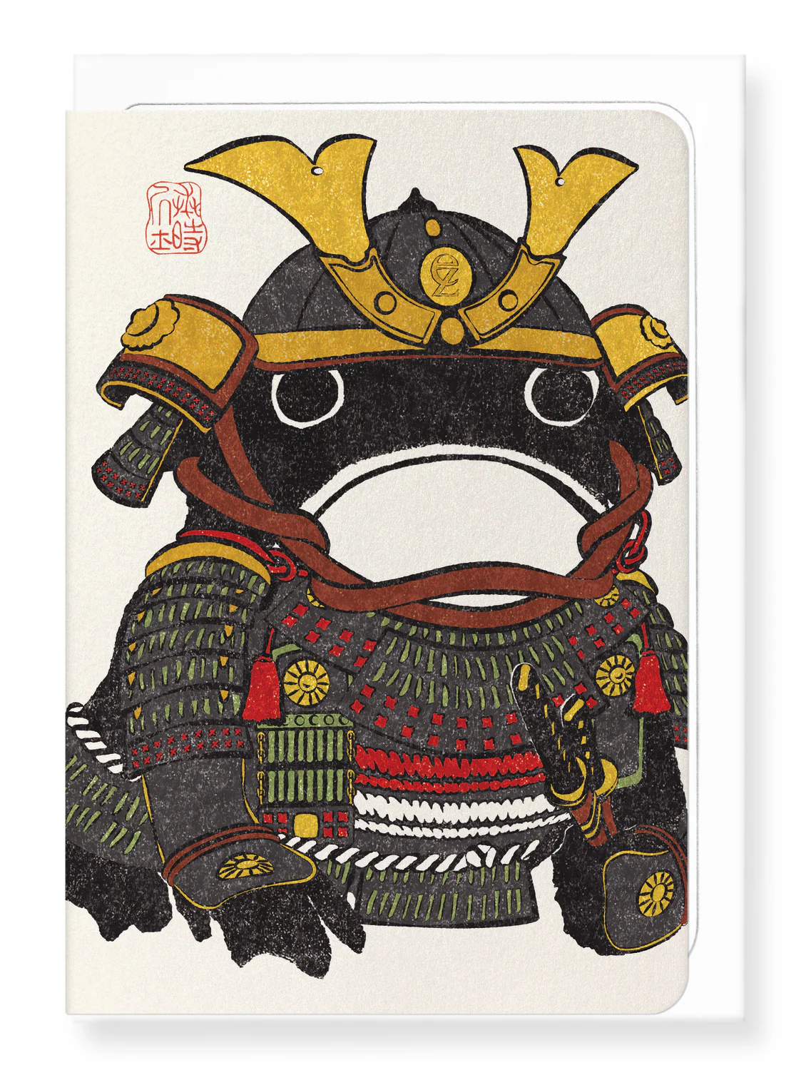 Samurai Ezen Frog Greeting Card
