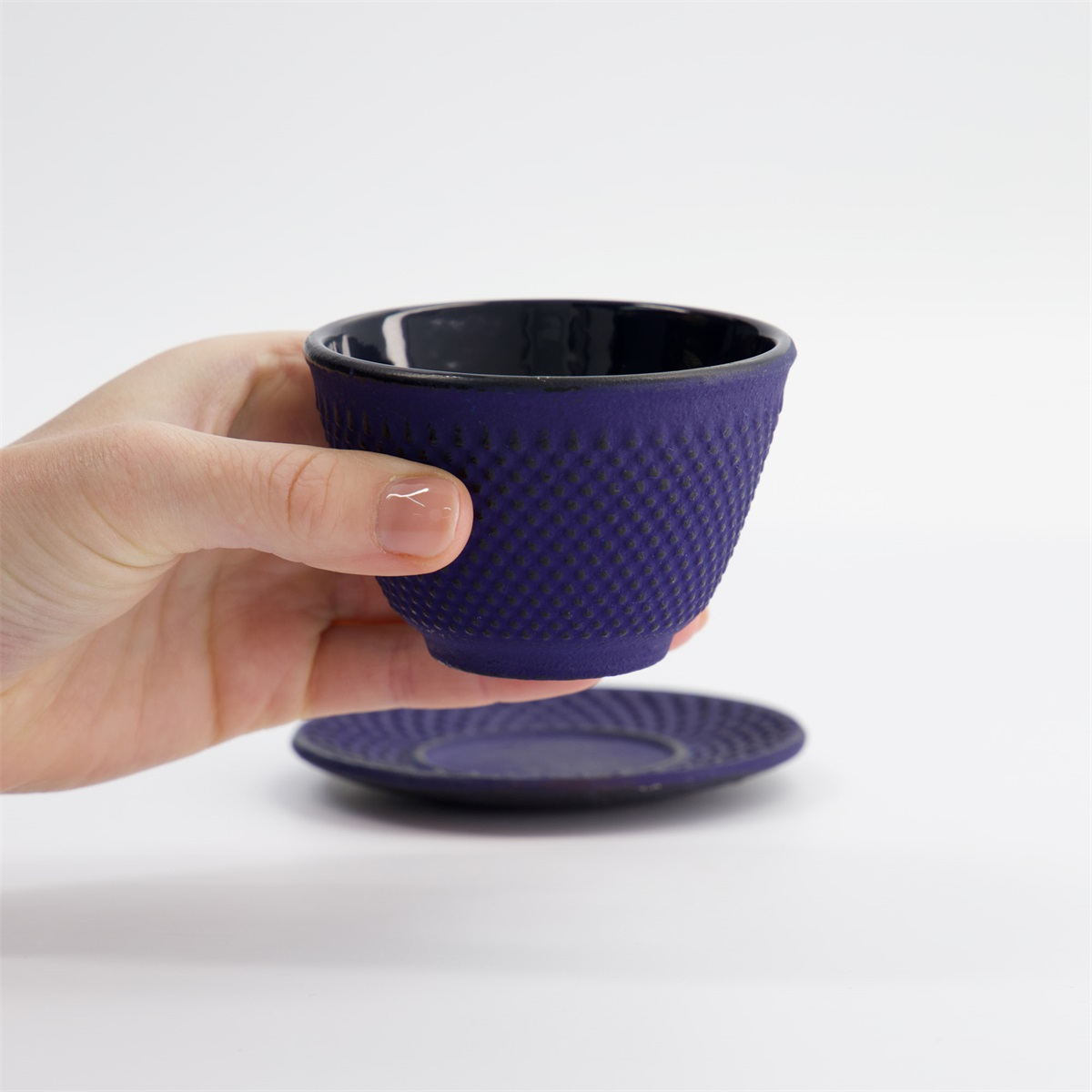 WY Cup Iron+plate 7x5.5cm 120ml 9909 Arare CUPADB BLUE