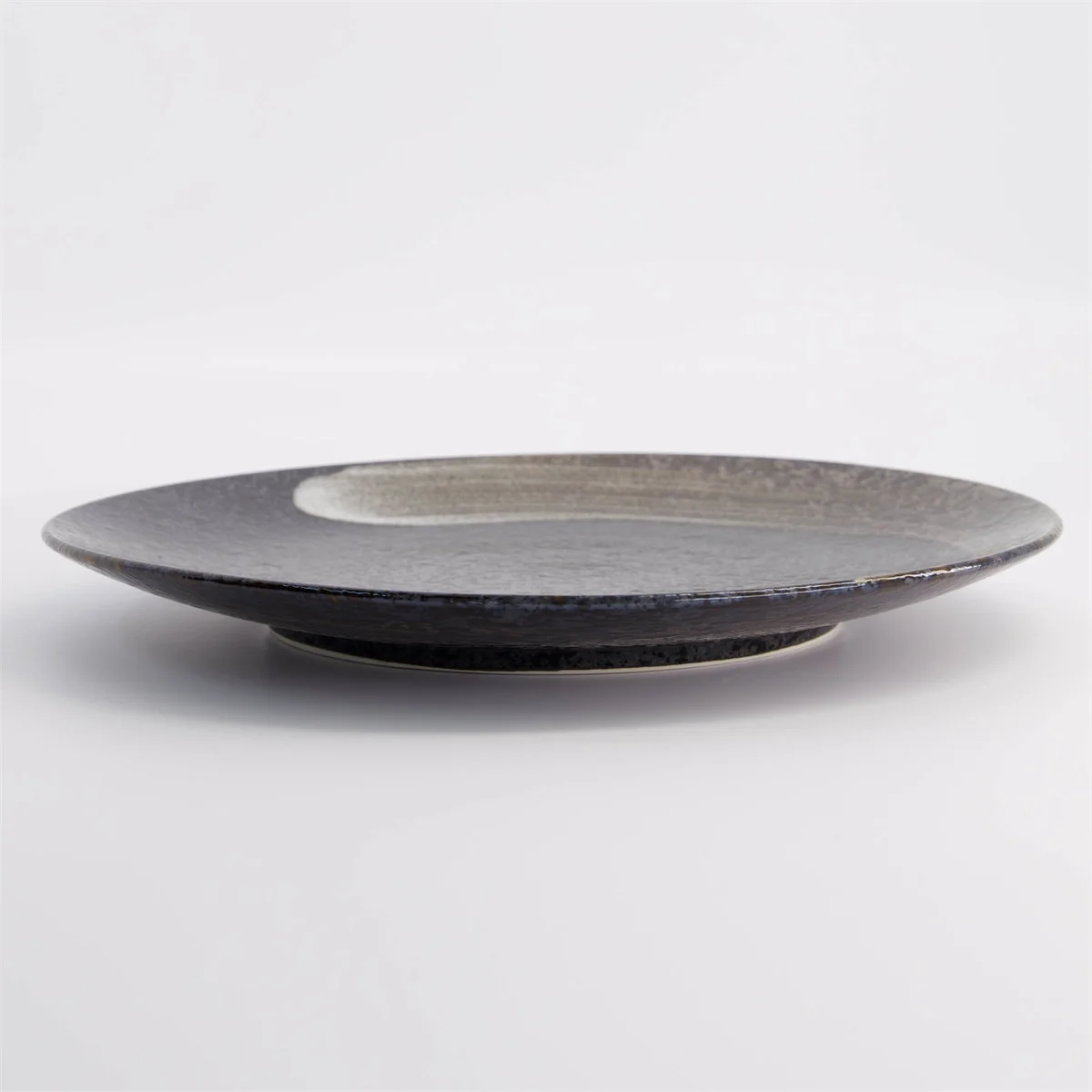 Arahake Large Round Plate 28.5x3.5cm Bk/Br 21426