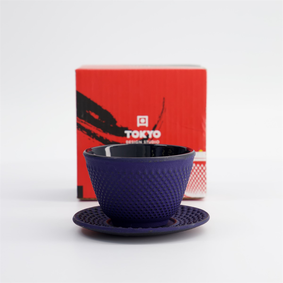 WY Cup Iron+plate 7x5.5cm 120ml 9909 Arare CUPADB BLUE