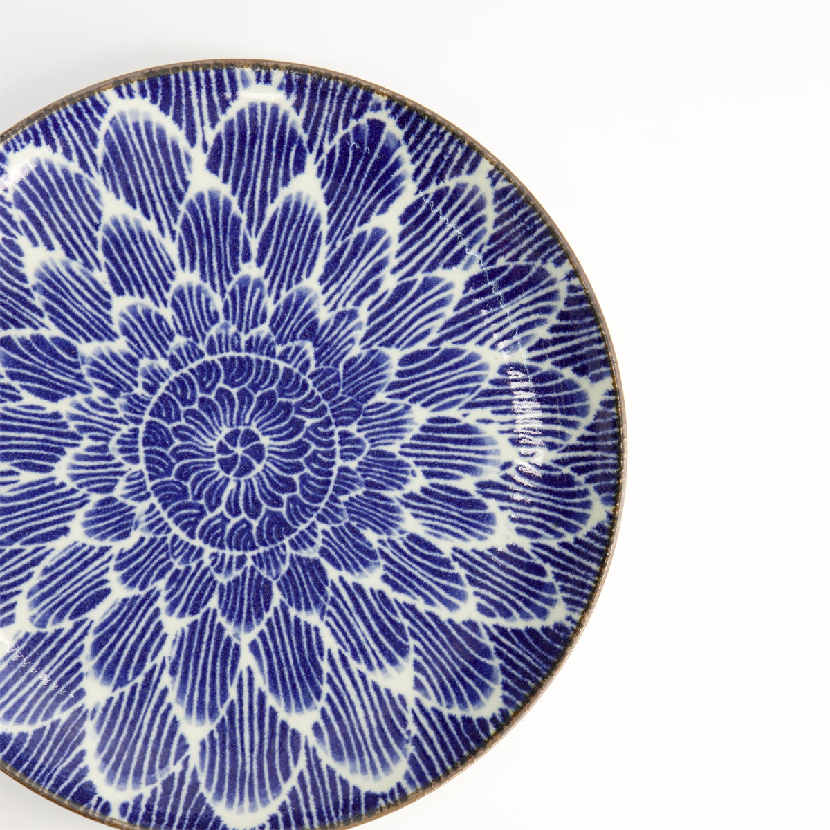 Ohuke Dahlia Round Plate 21.5x3cm
