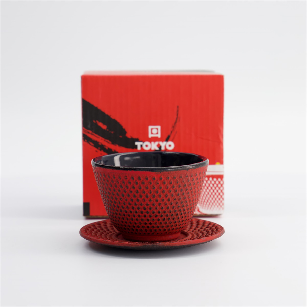 WY Cup Iron+plate 7x5.5cm 120ml 9911 Arare CUPADR RED