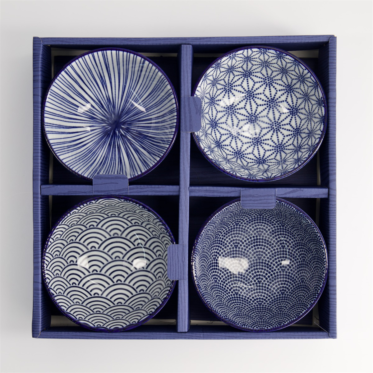 Nippon Blue Rice Bowl Giftset 4pcs
