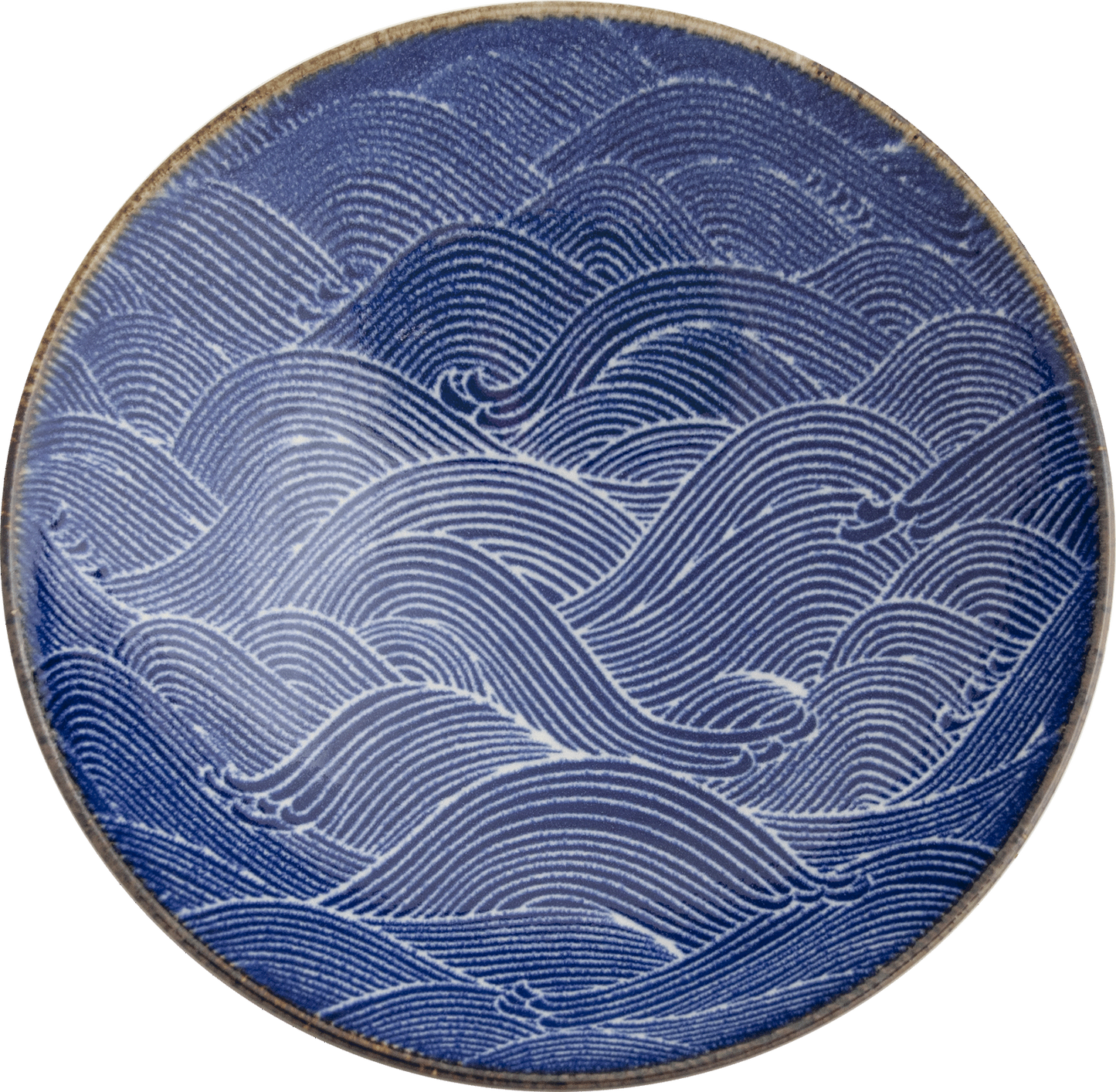 Seigaiha blue and white bowl