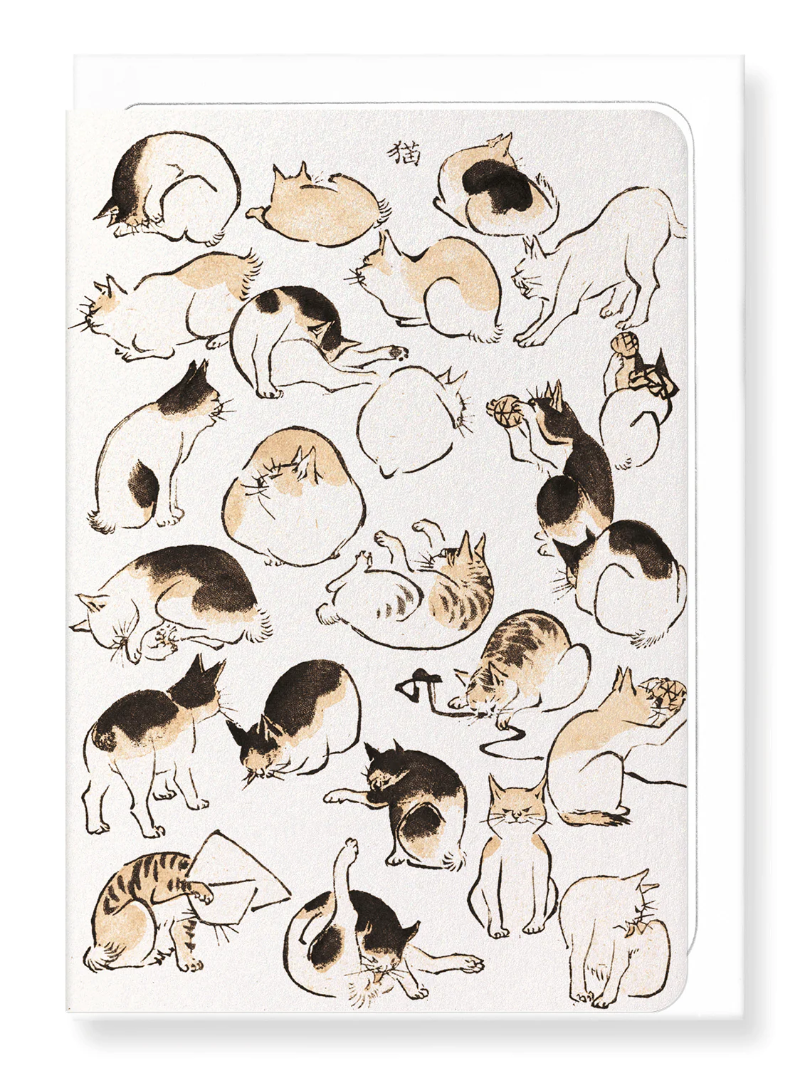 Cats (C. 1830) Greeting Card