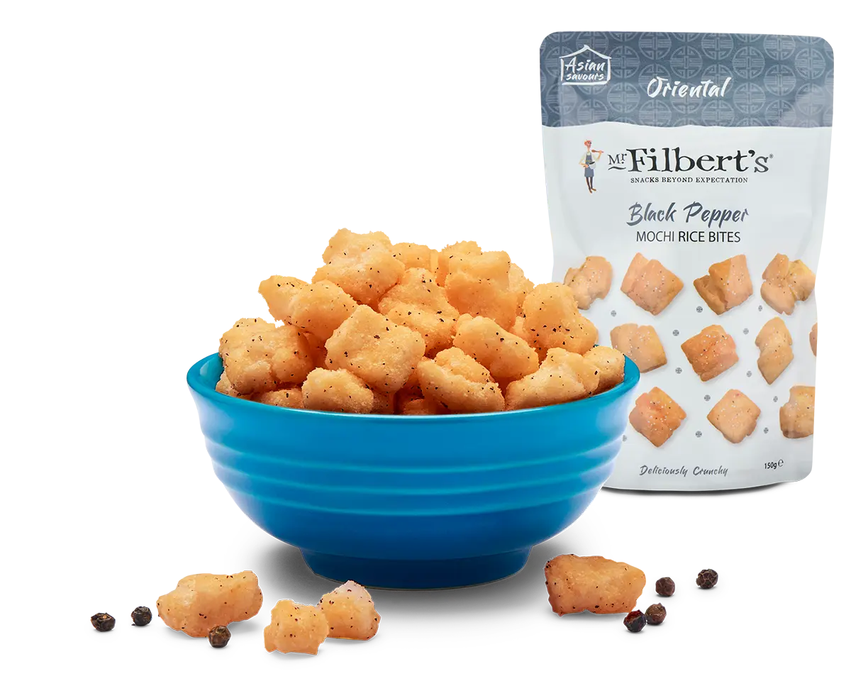 Mr Filbert's Black Pepper Mochi Rice Bites 150g