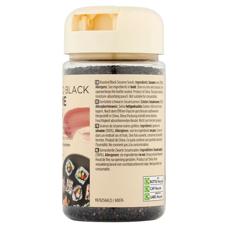 Yutaka Roasted Black Sesame Seeds 100g