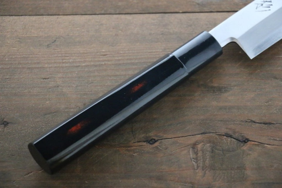 SAKAI TAKAYUKI INOX 240mm LACQUERED YANAGIBA JAPANESE CHEF KNIFE WITH SAYA