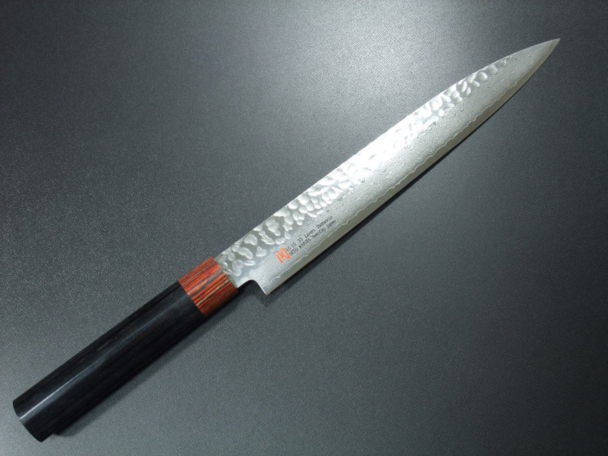 SETO ISEYA I-7 33 Layered Hammered Damascus Sashimi/Yanagiba Kitchen Knife With VG10 Core 210mm