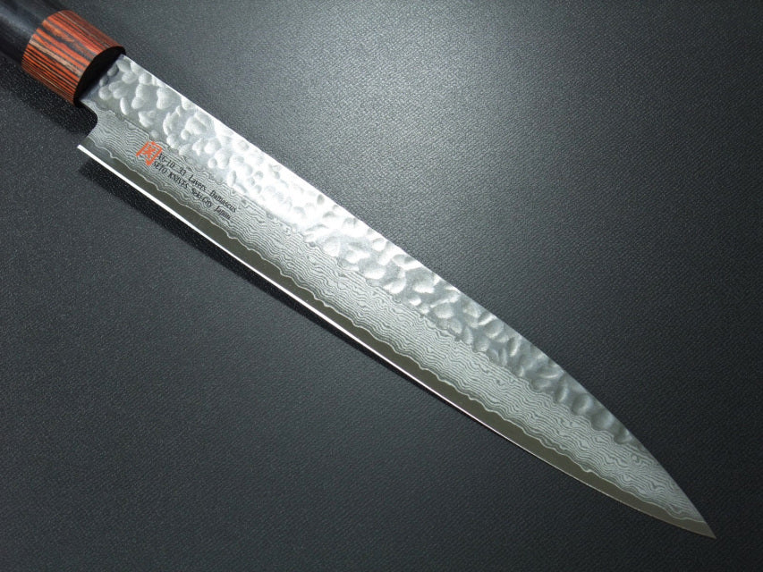 SETO ISEYA I-7 33 Layered Hammered Damascus Sashimi/Yanagiba Kitchen Knife With VG10 Core 210mm
