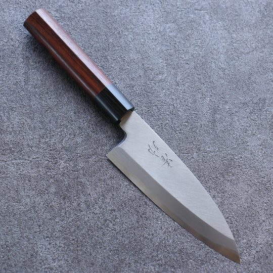 Seisuke White Steel Kasumitogi Funayuki Japanese Knife 150mm Rosewood Handle