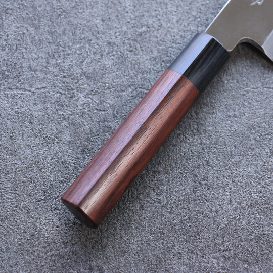 Seisuke White Steel Kasumitogi Funayuki Japanese Knife 150mm Rosewood Handle