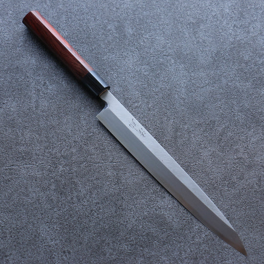 Seisuke White Steel Kasumitogi Yanagiba Japanese Knife 240mm Rosewood Handle