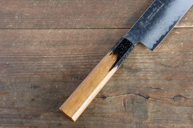 Sakai Takayuki VG10 33 Layer Damascus Nakiri 160mm Live oak Lacquered (Kokushin) Handle