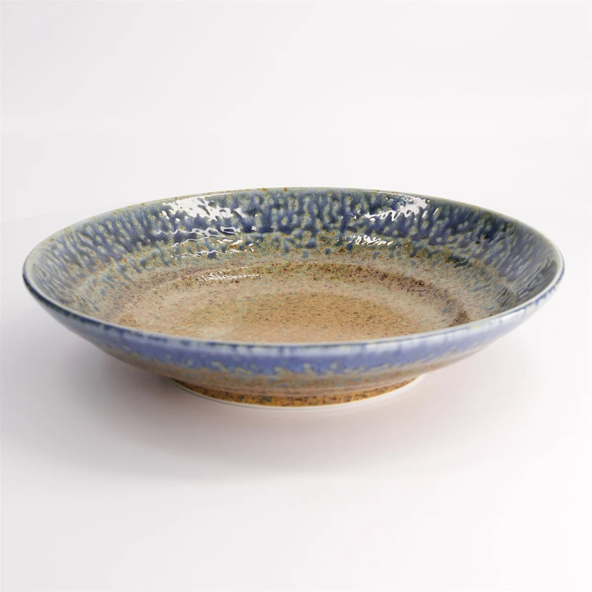 Minoyaki Reef Blue Deep Plate