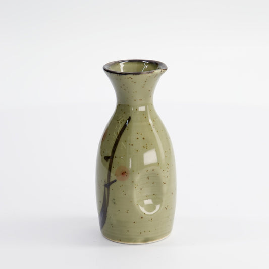 Sake Bottle 5.5x12.7cm 140ml Green Sakura