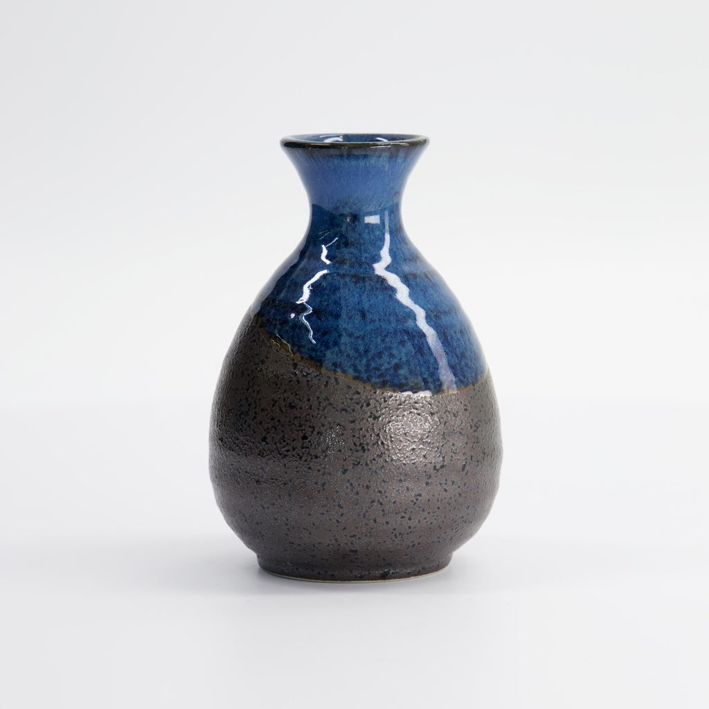 Sake Bottle 8x12.5cm 300ml Blue/Black