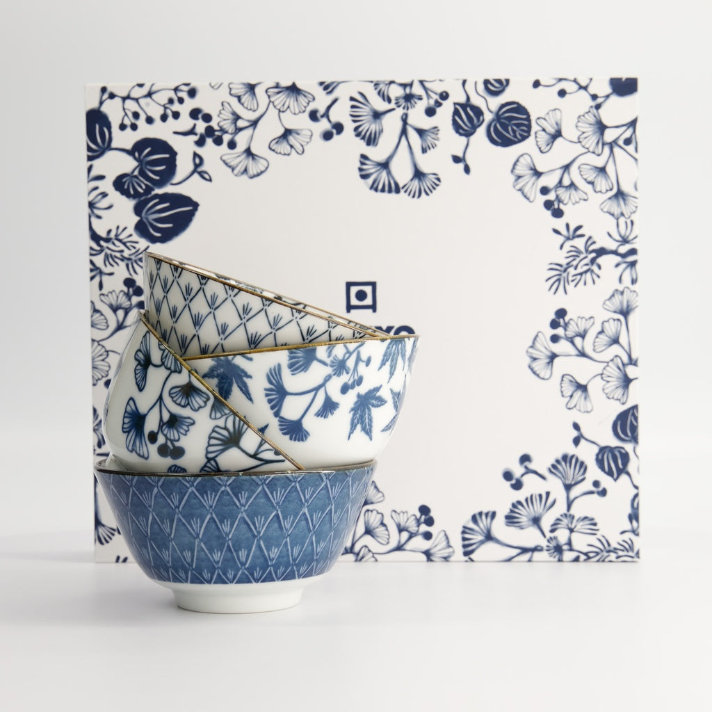 Flora Japonica Rice Bowl Giftset 4pcs
