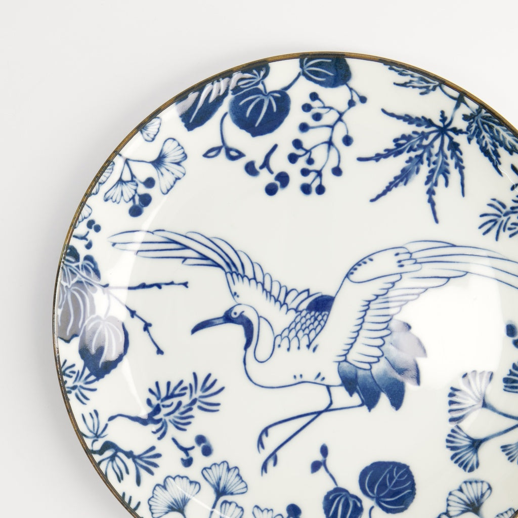 Flora Japonica Plate 20.6x2.2cm Crane