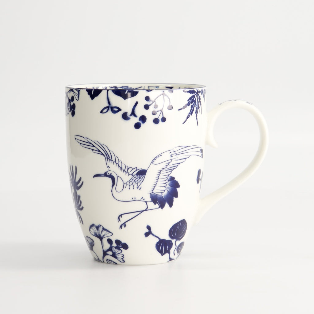 Flora Japonica Mug 8.5x10.2cm 340ml Crane