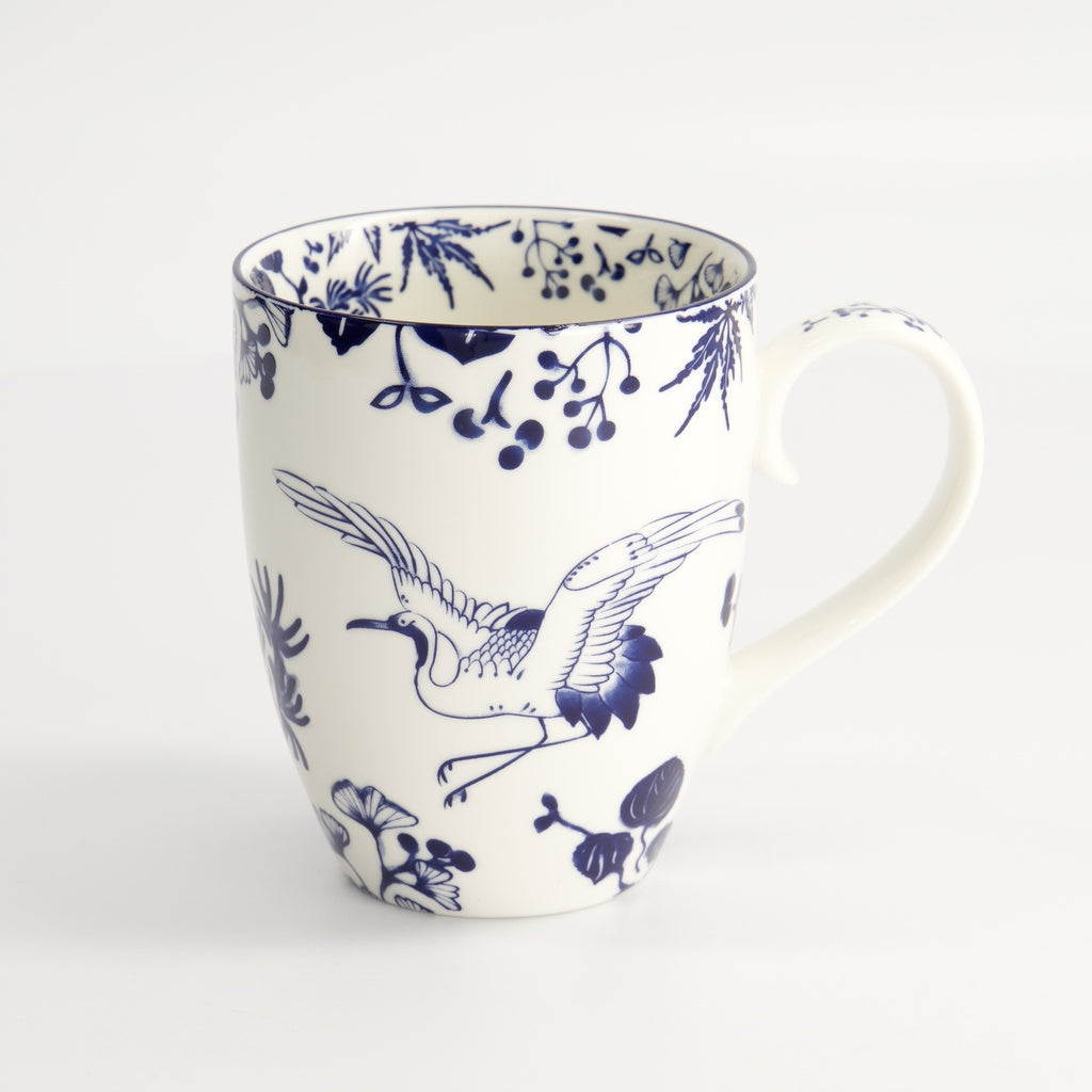 Flora Japonica Mug 8.5x10.2cm 340ml Crane