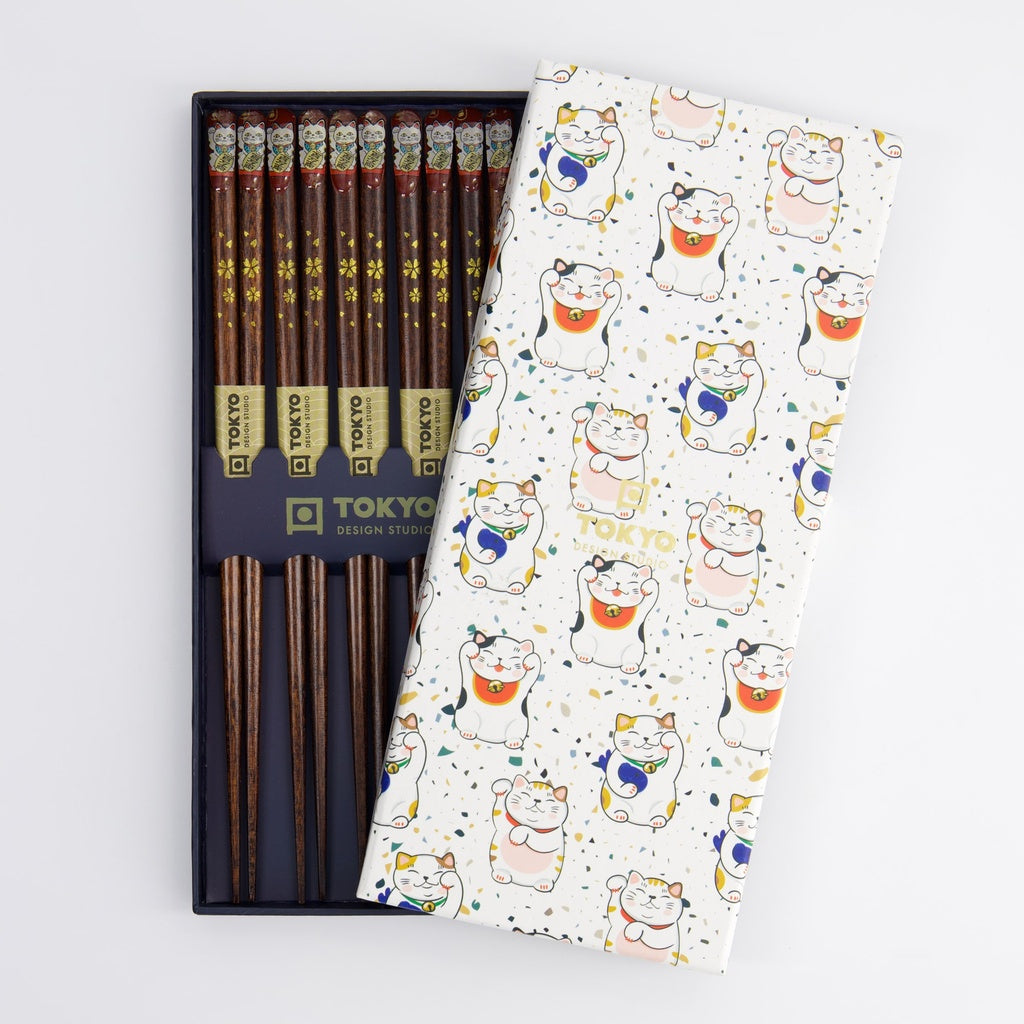 Chopstick Giftset/5 Luckycat