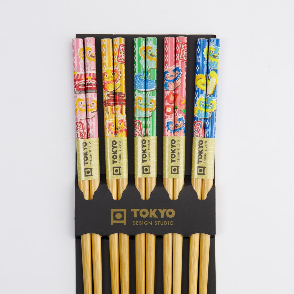 Chopstick Set/5 Comic Dragon