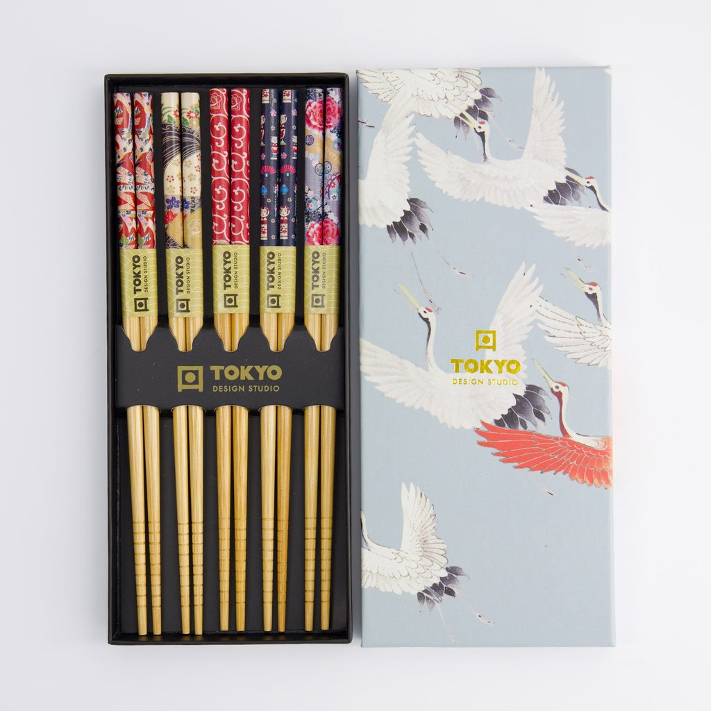 Chopstick Giftset/5 Crane