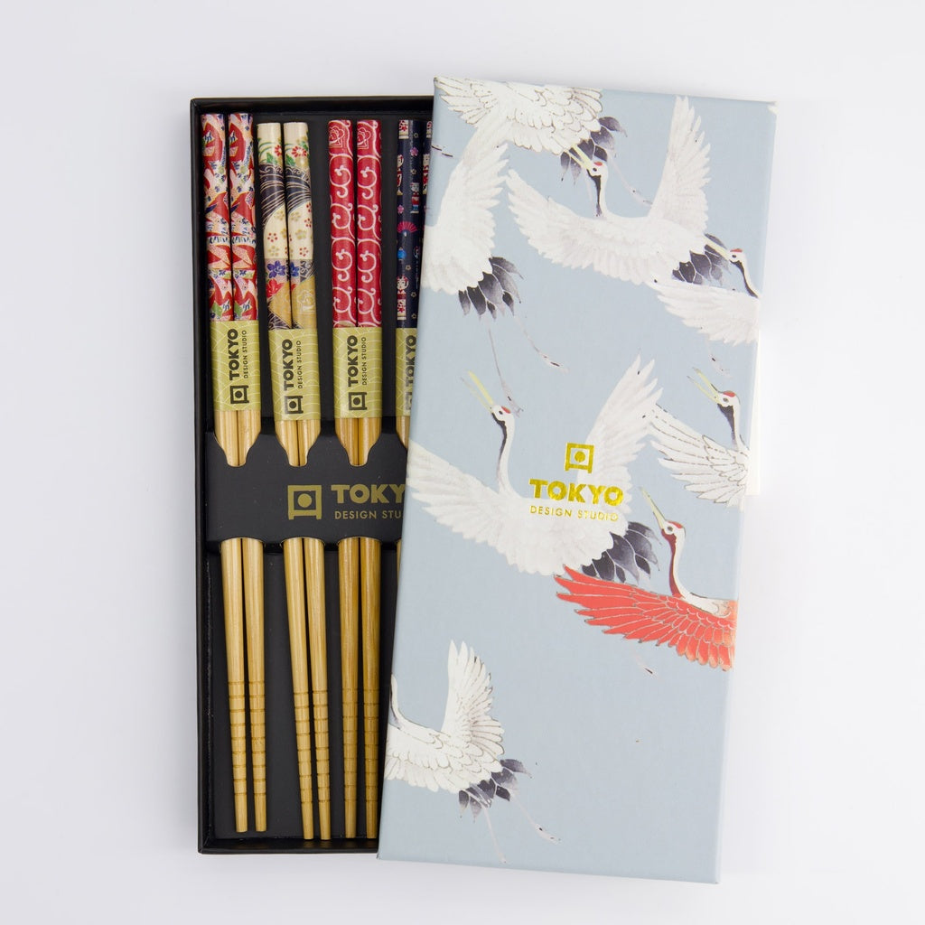 Chopstick Giftset/5 Crane