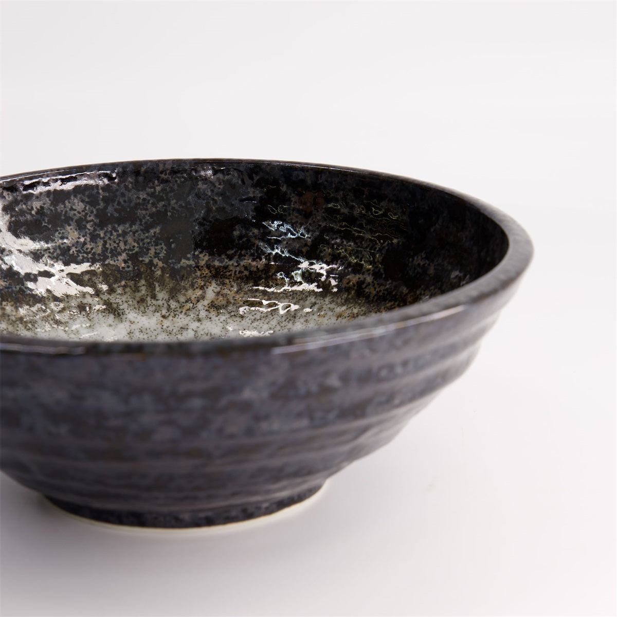 Minoyaki Eclipse White Ramen Bowl