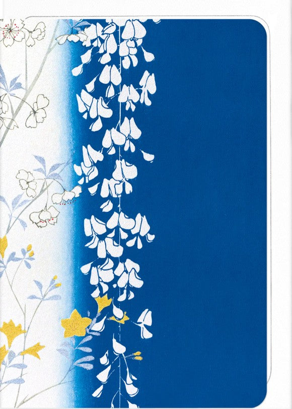 WISTERIA AND BLOSSOMS: Japanese Greeting Card
