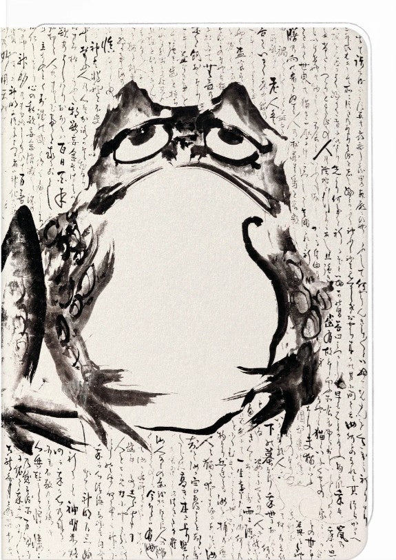 TOAD AND MOUSE (EARLY 19TH C.): Japanese Greeting Card