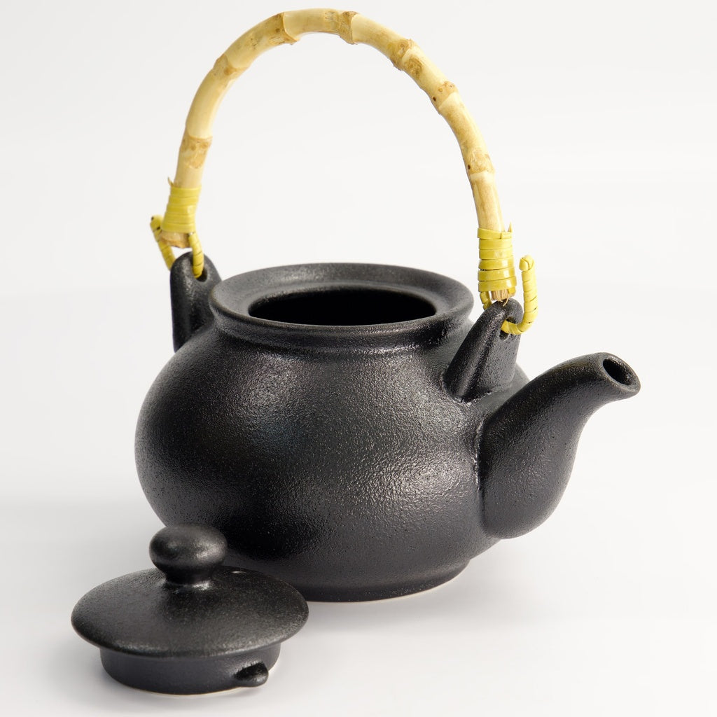 Yuzu Black Teapot 16x13x11cm 500ml Matte Black