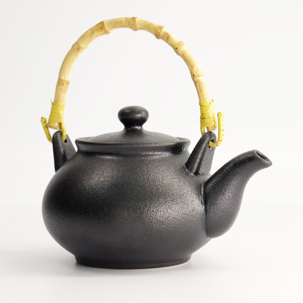Yuzu Black Teapot 16x13x11cm 500ml Matte Black