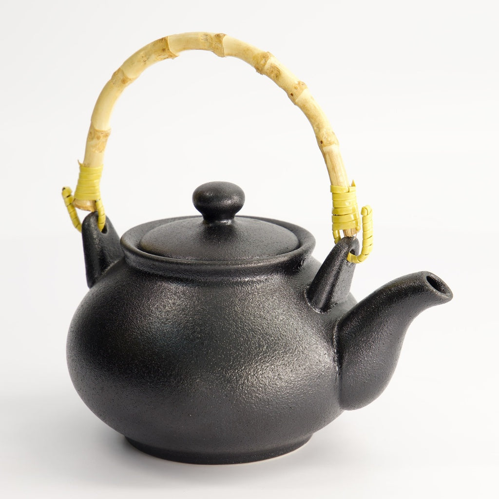 Yuzu Black Teapot 16x13x11cm 500ml Matte Black