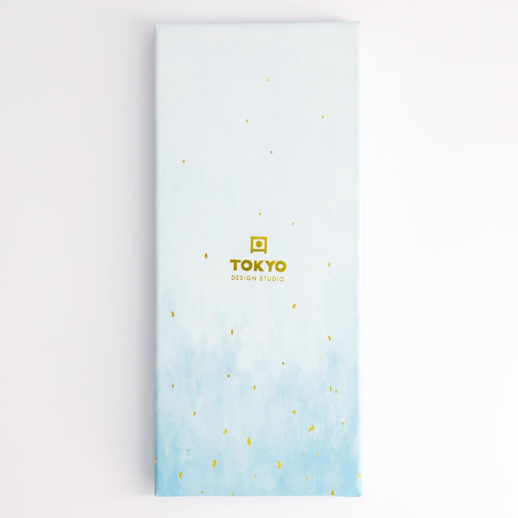 Chopstick Giftset/5 Wooden Blue Cloud