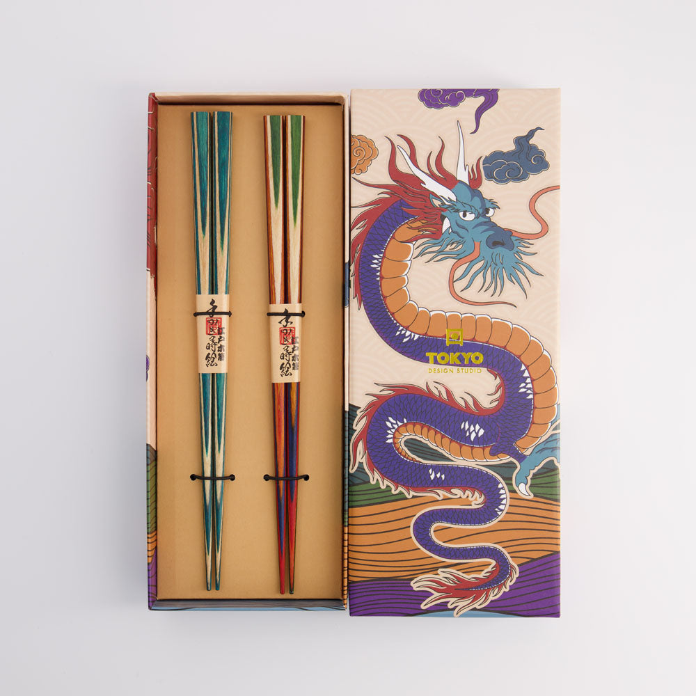 Chopstick Giftset/2 Dragon